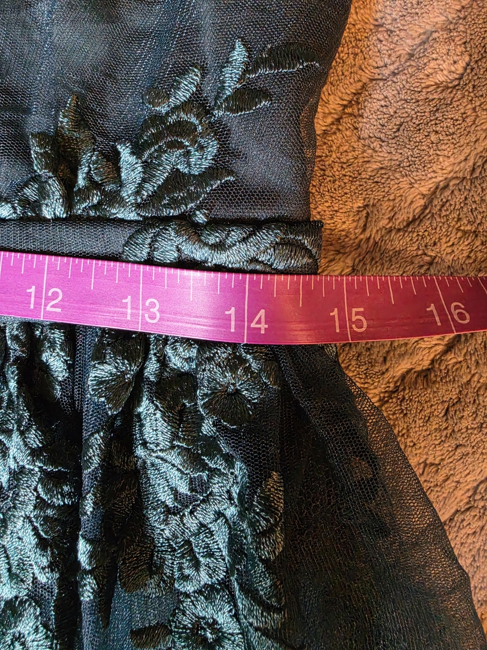 Lulus Emerald Green Lace Backless Skater Dress M - Holiday Party Cocktail - Picture 15 of 16